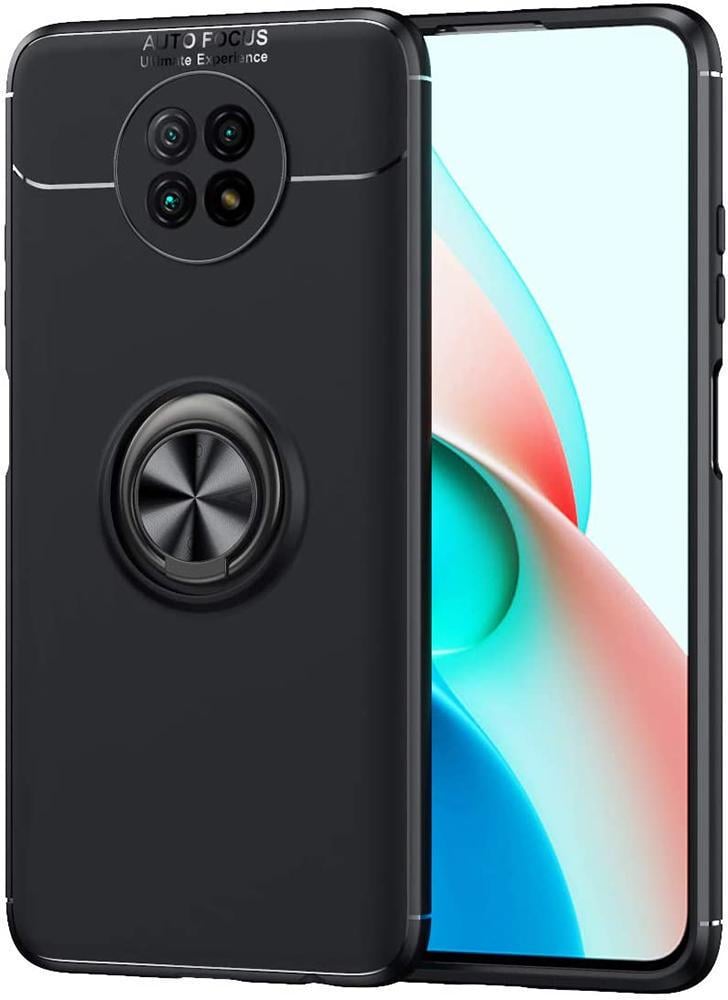 Чехол с кольцом Auto Focus для Xiaomi Redmi Note 9T Black (20984-2B)