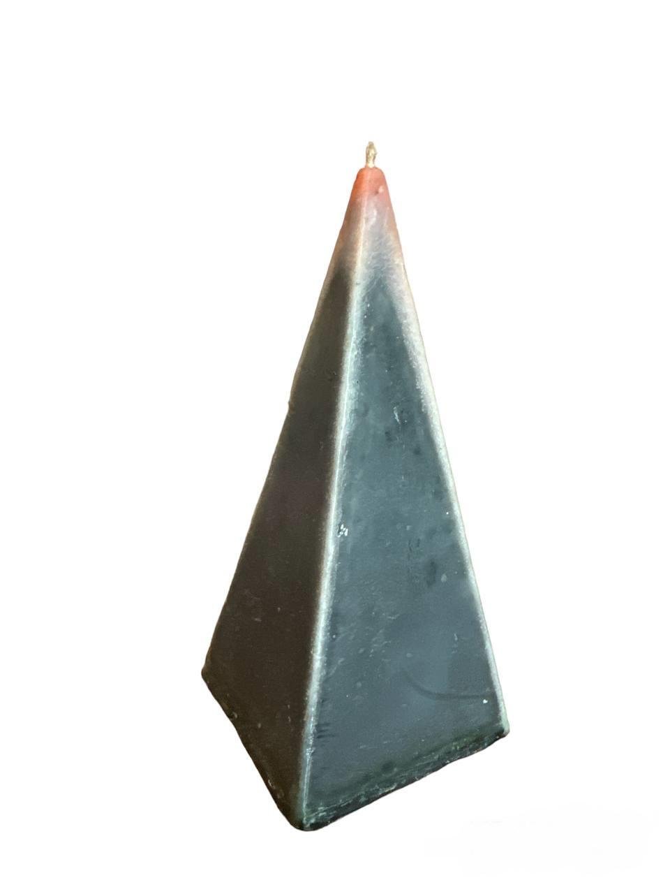 Свічка Піраміда 15 см Зелений/Червоний (14636426)