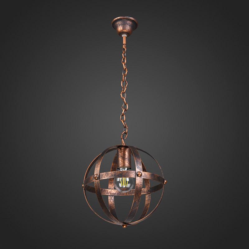 Люстра подвесная железная Light House DL-13028 Коричневый