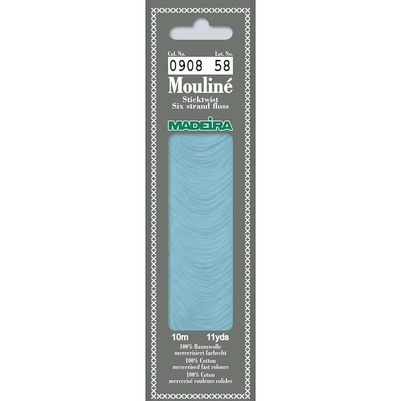 Нитки мулине Madeira 0908 Mouline Фарфоровый бледный