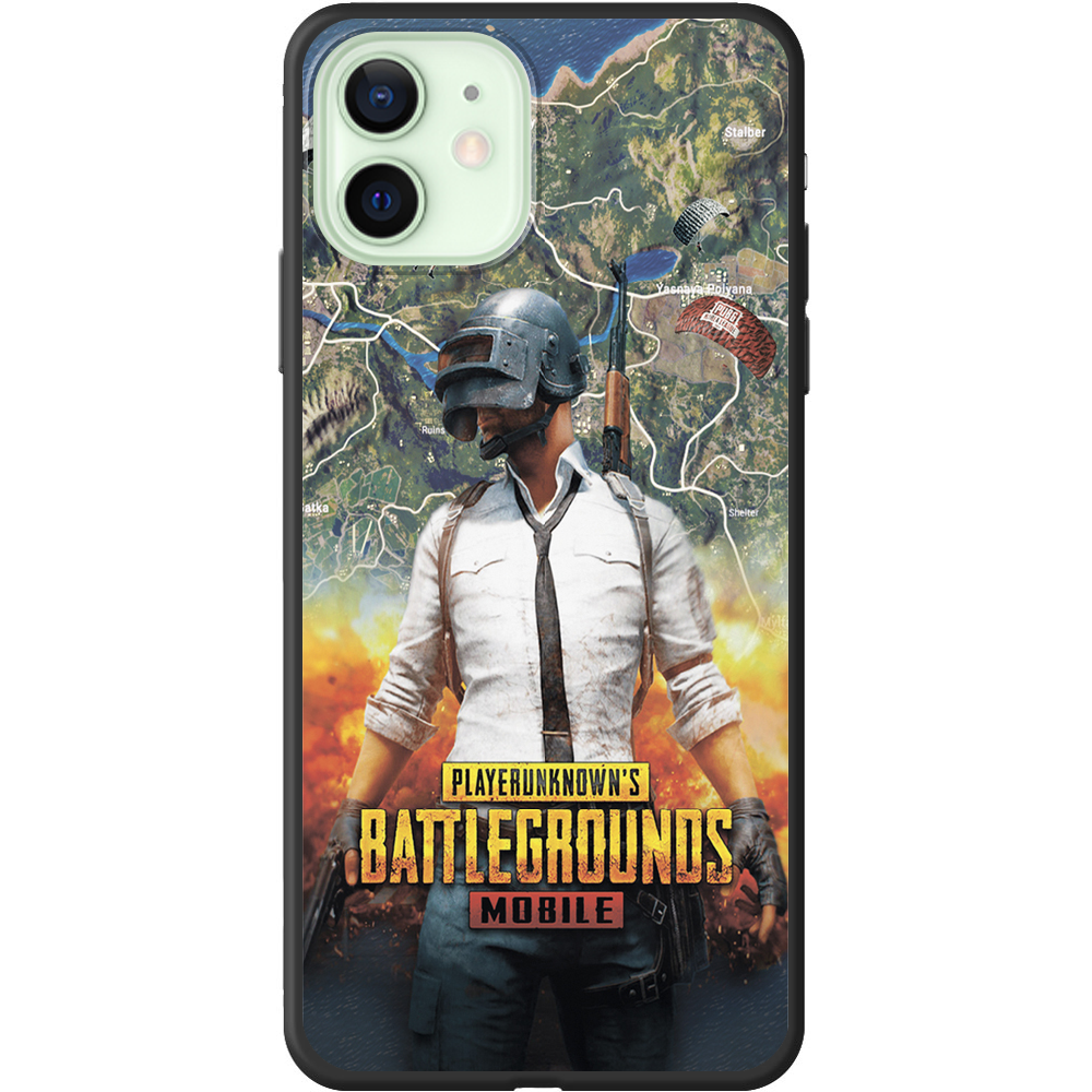 Чехол Boxface iPhone 12 mini PUBG Mobile Черный силикон (41084-up2309-41088)