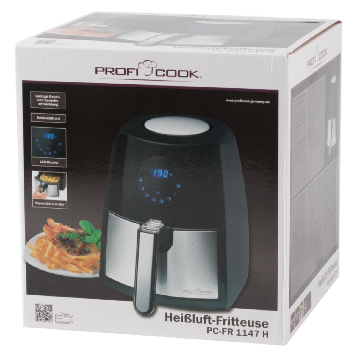 Фритюрница Profi Cook PC-FR 1147 2,5 л 1500 Вт Серый/Черный - фото 6