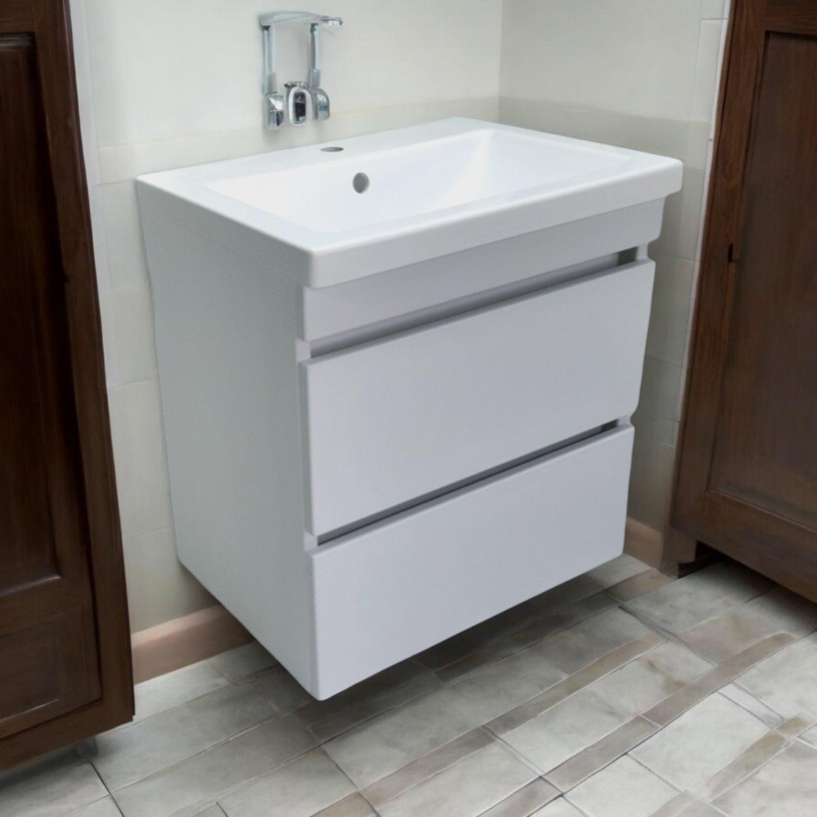 Тумба подвесная для ванной комнаты пластиковая Mikola-M Atlant 60 см White (2351) - фото 7 Тумба подвесная для ванной комнаты пластиковая Mikola-M Atlant 60 см White (2351) - фото 7