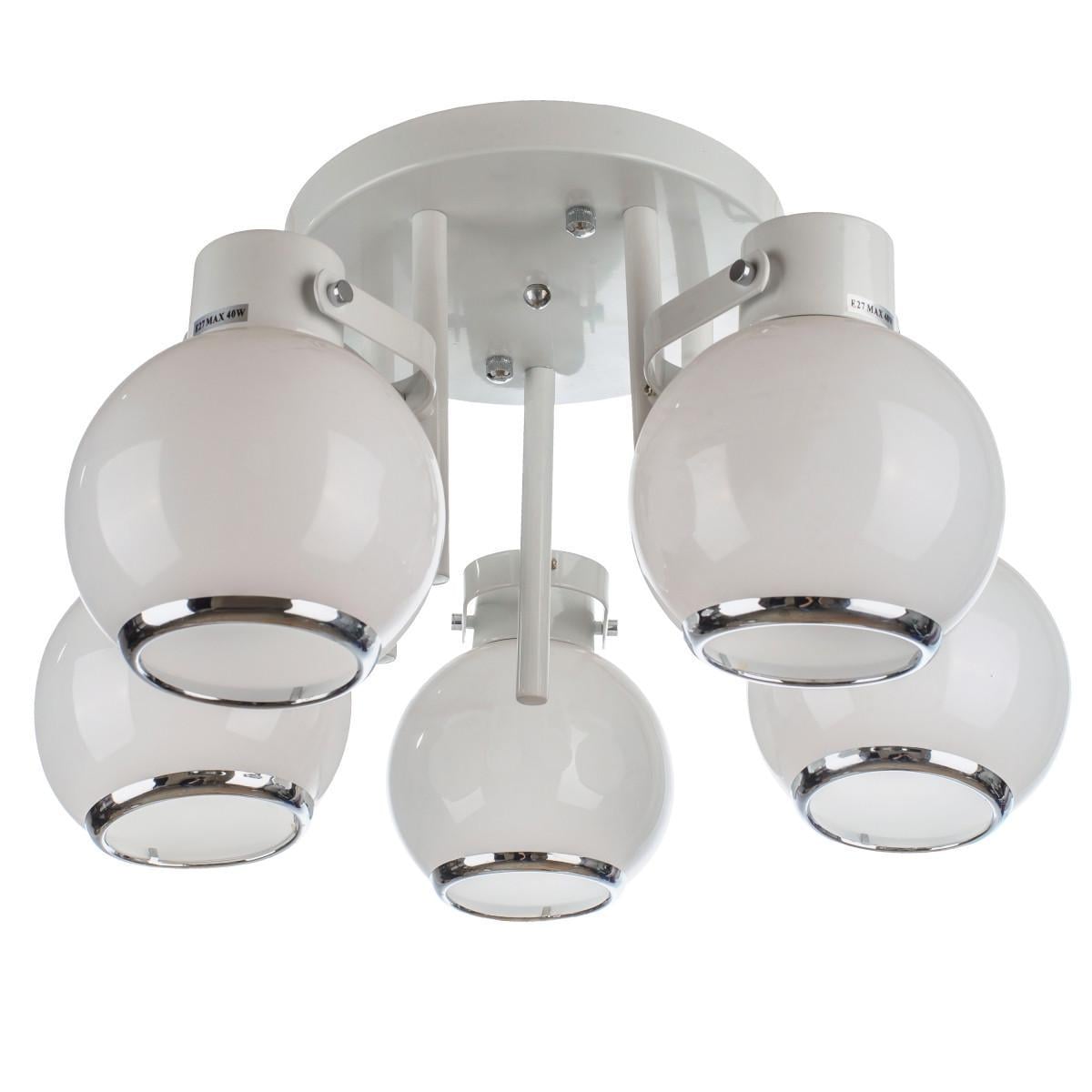 Люстра потолочная Brille E27 60W WH LK-564C/5 23-117