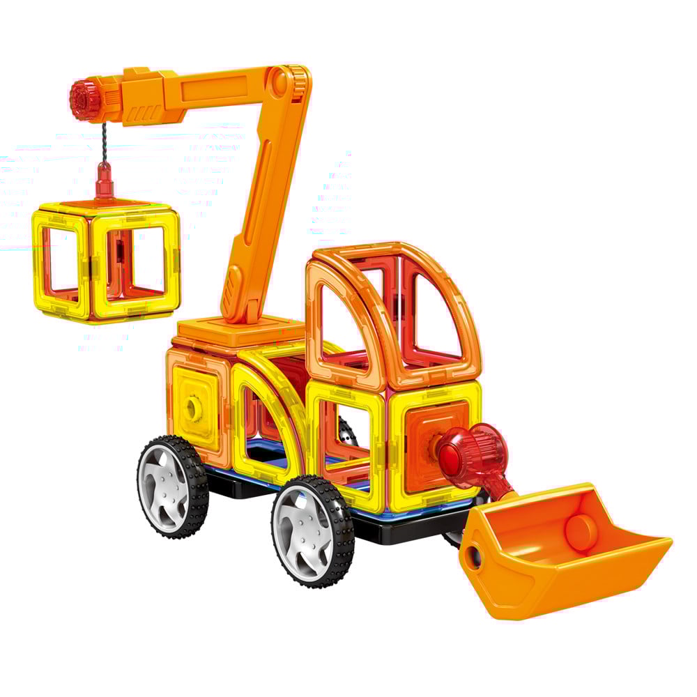 Конструктор магнитный Limo Toy LT6001 Стройтехника 87 дет