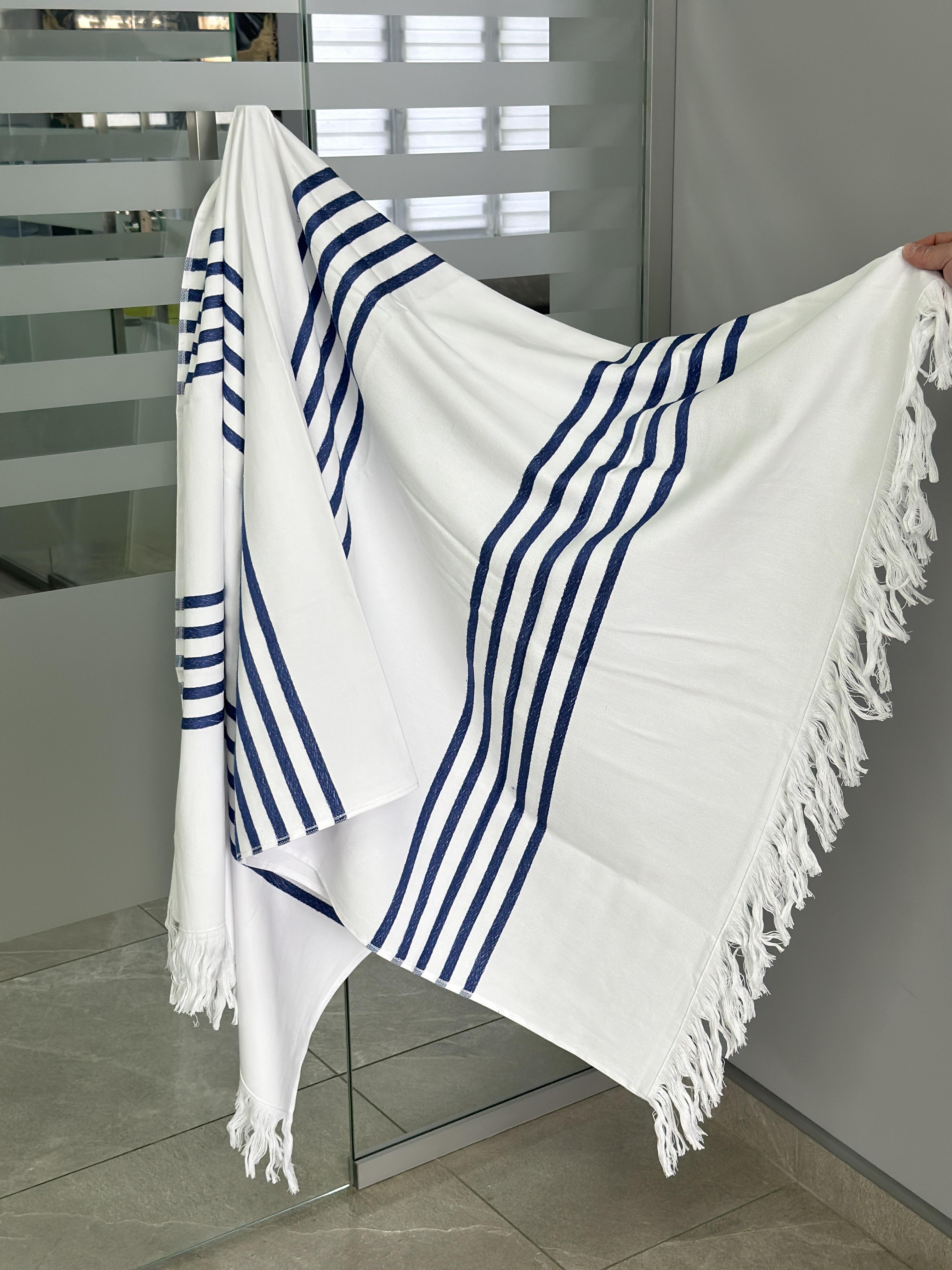 Рушник пляжний пештемаль Marine Line 100х180 см 300 г/м2 Білий