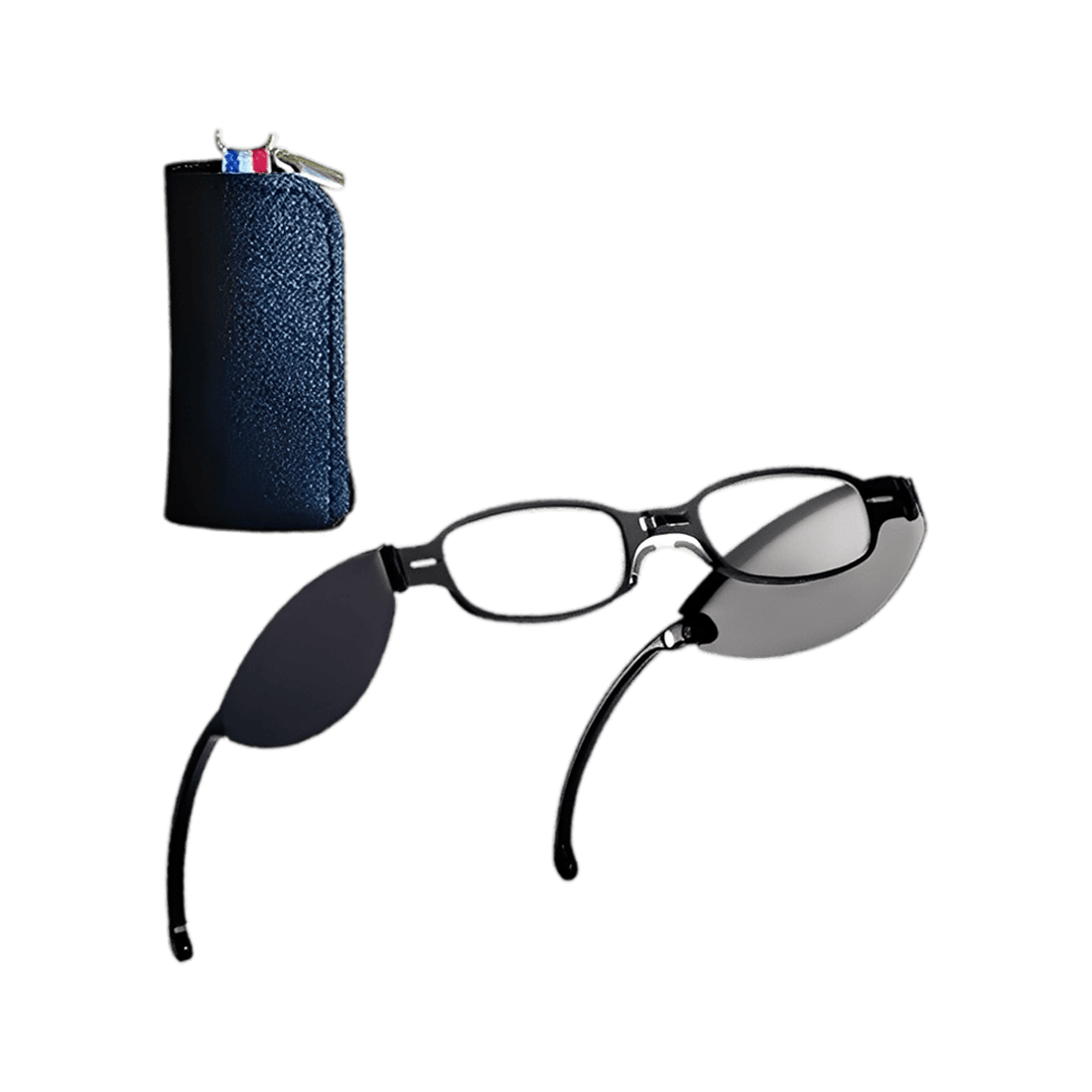 Складні окуляри з антисинім покриттям FleinOptic діоптрія +1,50 Чорний (2607)