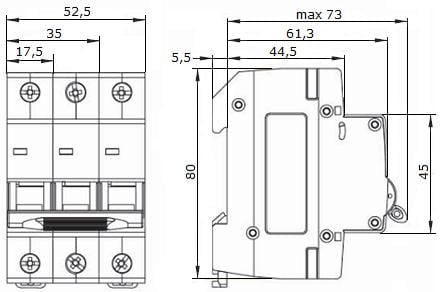 Автоматичний вимикач АСКО-Укрем ECO 1P 63A 4,5кА C (ECO010010009) - фото 7