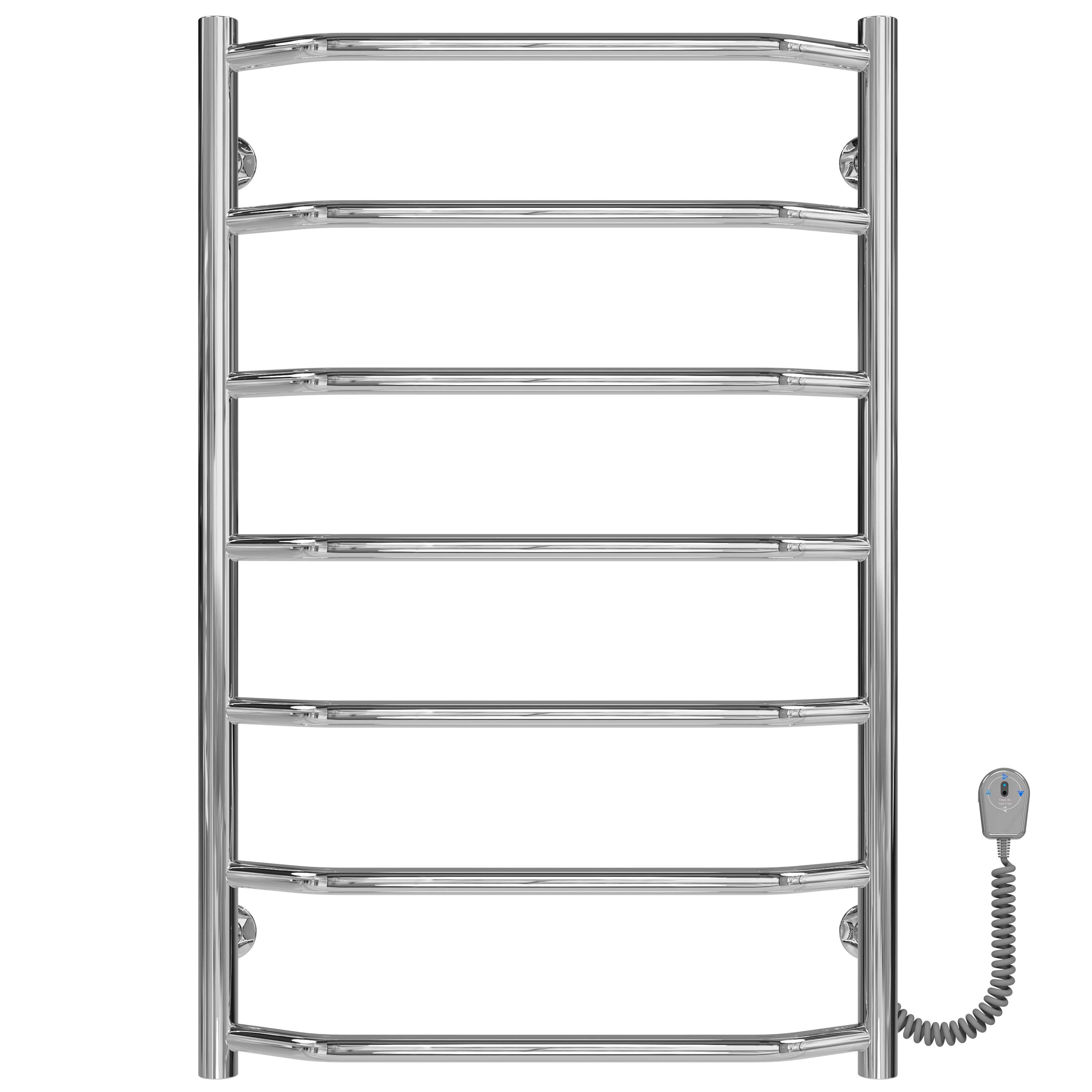 Полотенцесушитель электрический Deffi Трапеция П7 EF16 правое подключение нержавеющая сталь 500х800 мм Хром (C.TR.80.50.7.E.C.R.5)