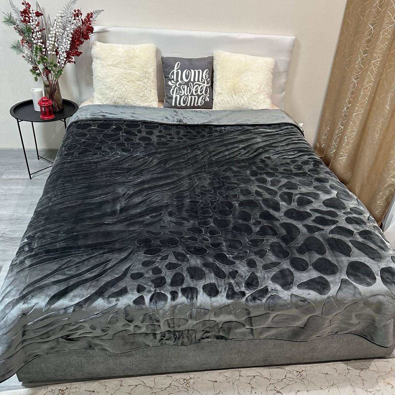 Покривало на ліжко акрилове 200x230 см Графітовий (28857520) - фото 10 Покривало на ліжко акрилове 200x230 см Графітовий (28857520) - фото 10