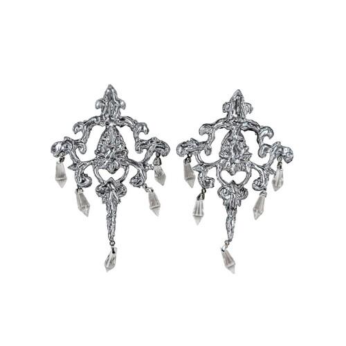 Сережки Seta Decor Santa Alba (25-636SL-WT) - фото 2 Сережки Seta Decor Santa Alba (25-636SL-WT) - фото 2