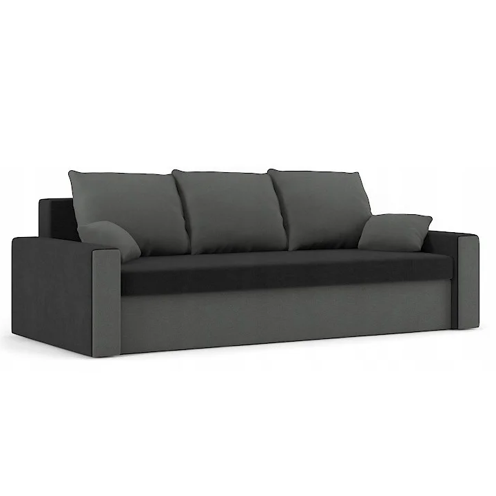 Диван Зеус 225х90 см Чорний/Сірий (25484748) Диван Зеус 225х90 см Чорний/Сірий (25484748)