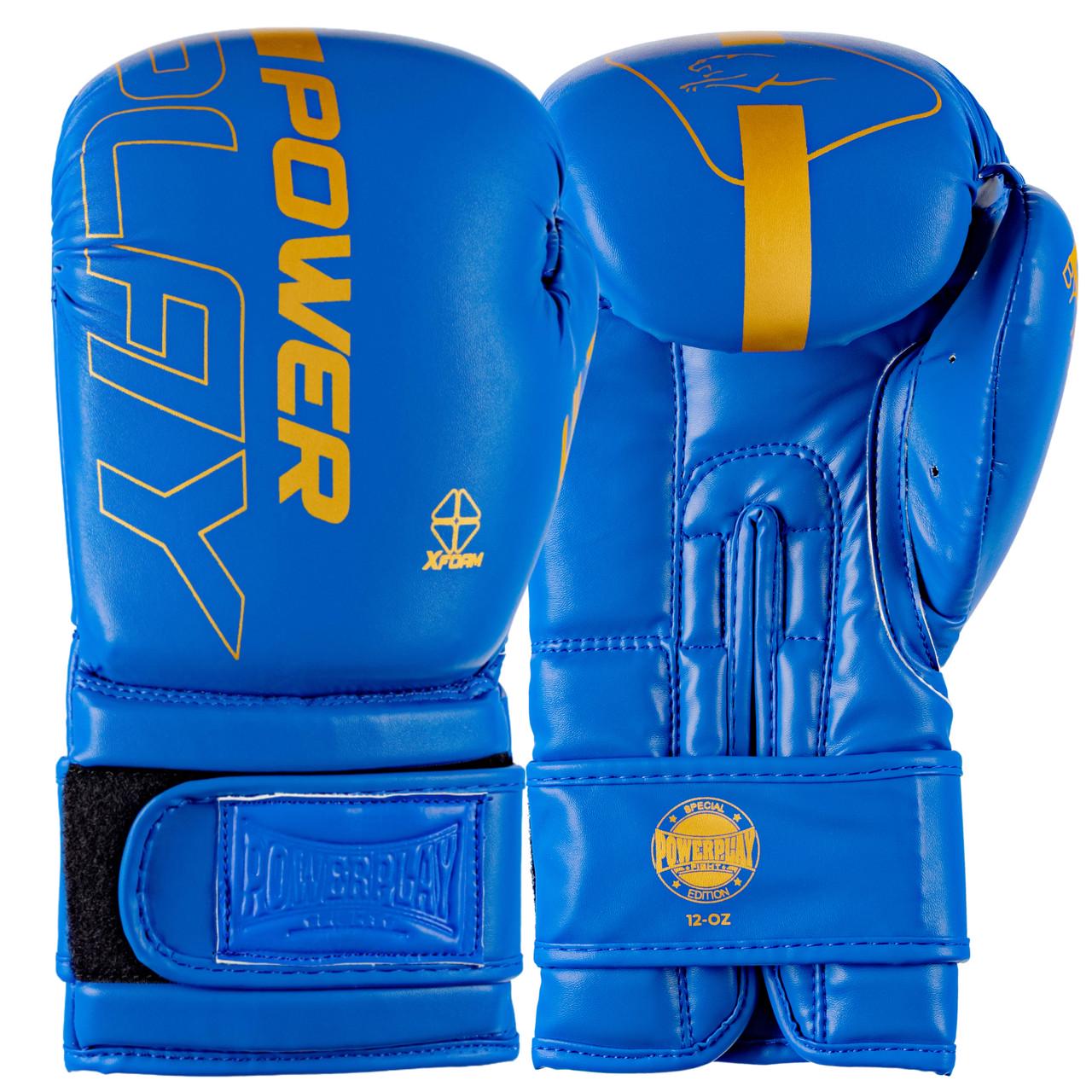 Боксерські рукавиці PowerPlay 3089 Alpha 10 унцій (PP 3089 10oz Blue)