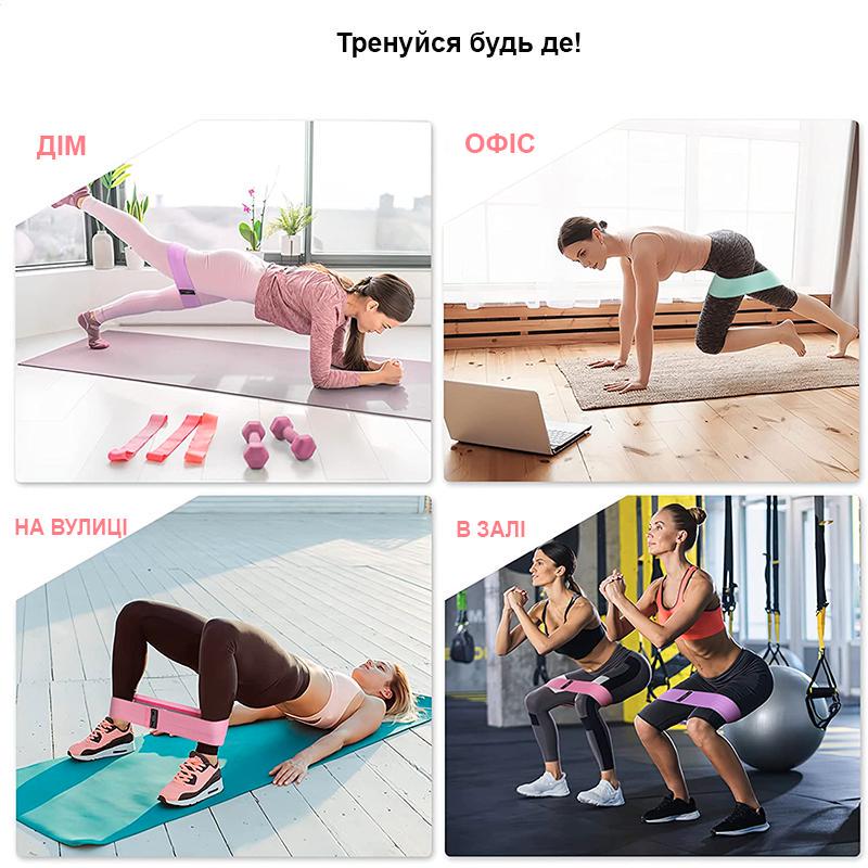 Гумки для фітнесу Newt Booty Resistance Bands 3 шт. (NE-ESP-35) - фото 5 Гумки для фітнесу Newt Booty Resistance Bands 3 шт. (NE-ESP-35) - фото 5