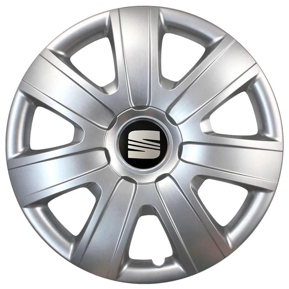 Колпаки SJS 104 с логотипом Seat 4 шт. R13 Серебряный (2789080577)
