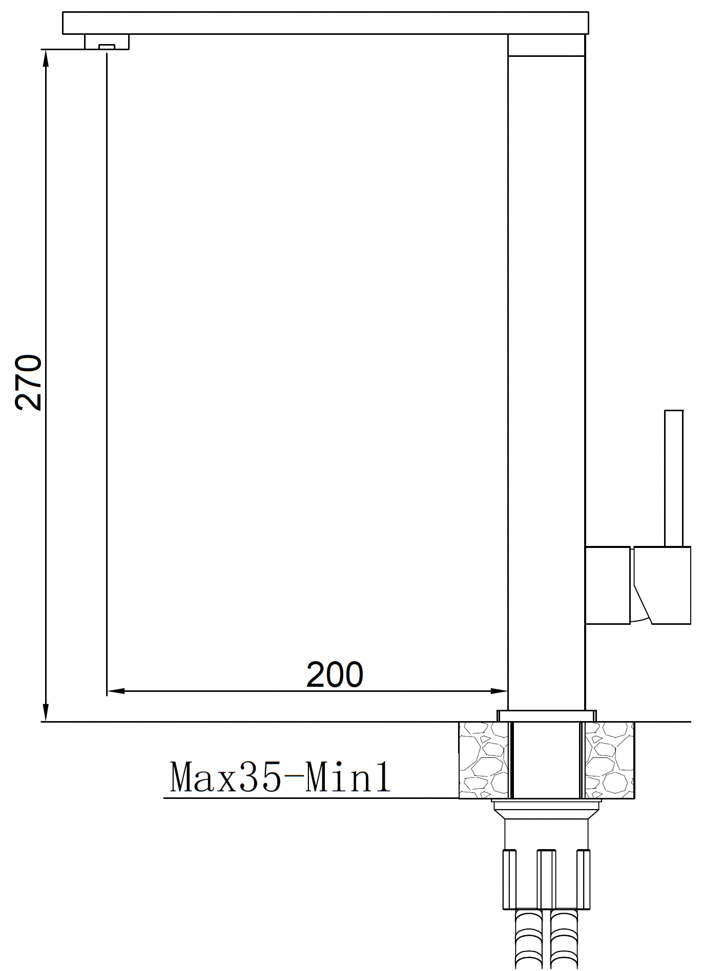 Кухонный смеситель Fabiano FKM 57 Nano Graphite - фото 2