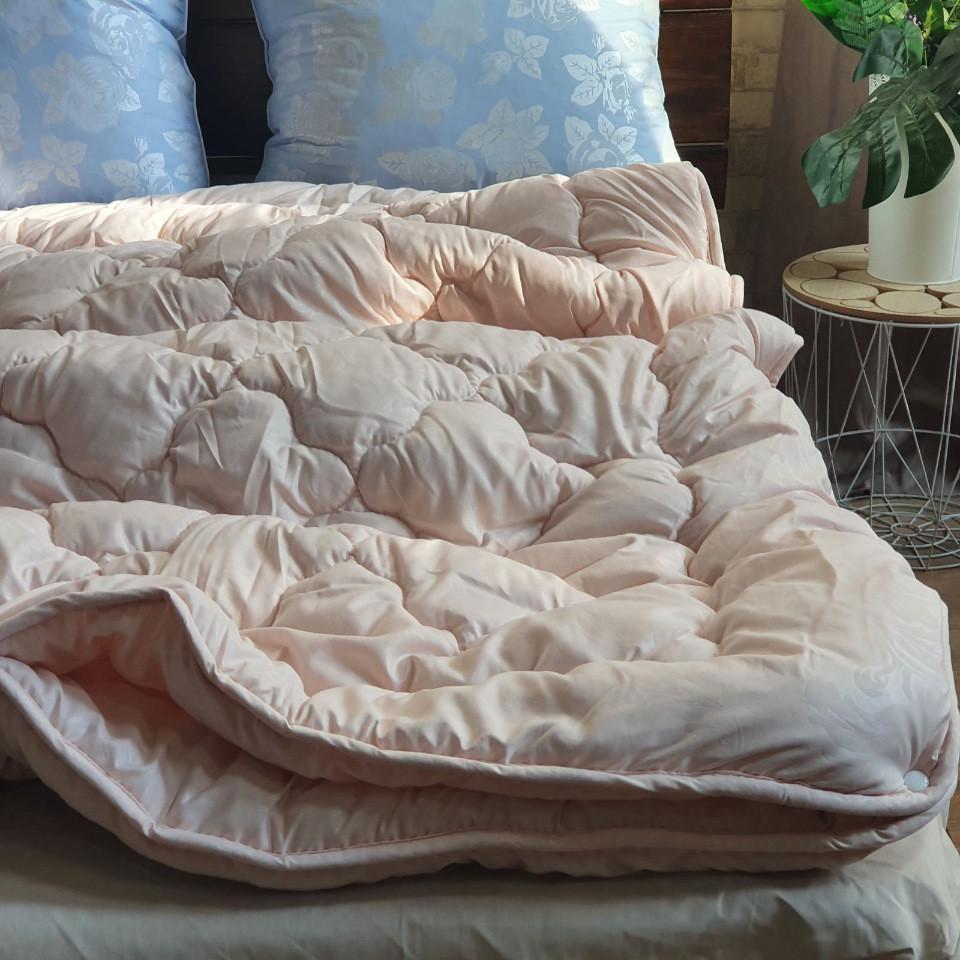 Одеяло евро 4 сезона Пудровый