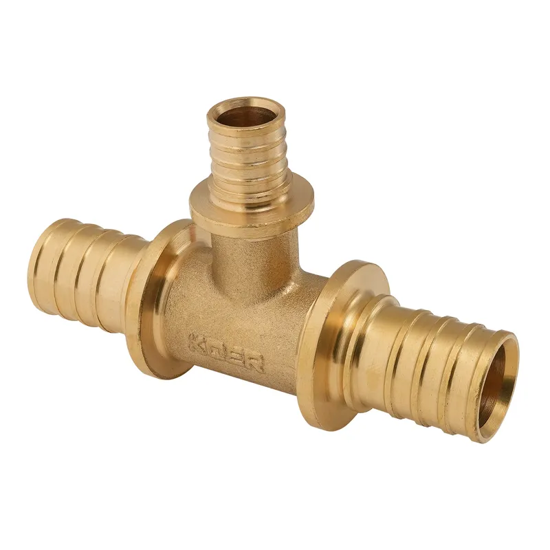 Тройник переходной KOER KA.T25-16-25 25x16x25 мм 3,5x2,2x3,5 мм с натяжными гильзами латунный (OL-KR4890)