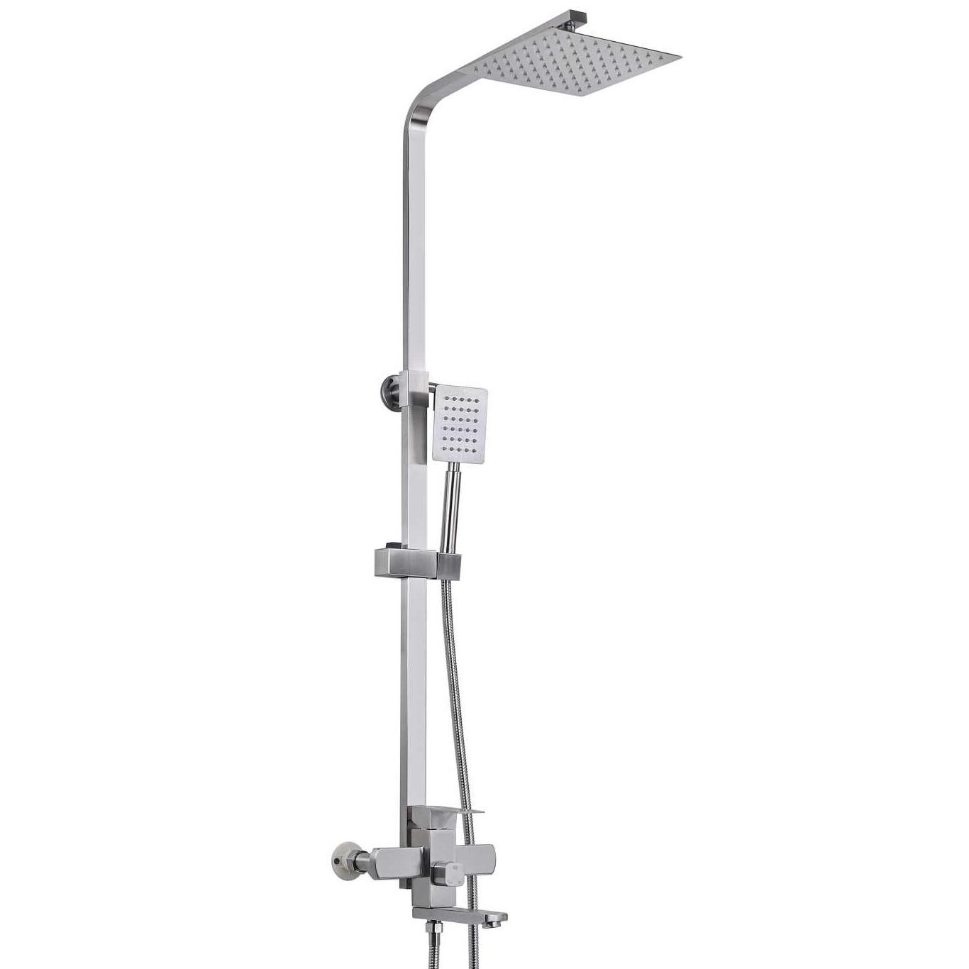 Душевая система со смесителем Platinum T 76 PLS-A39107 Сатин (164466)