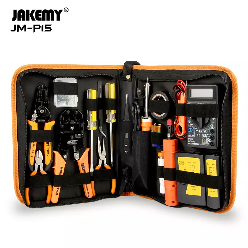 Набір інструментів для ремонту мережі JAKEMY 17в1 - фото 5 Набір інструментів для ремонту мережі JAKEMY 17в1 - фото 5