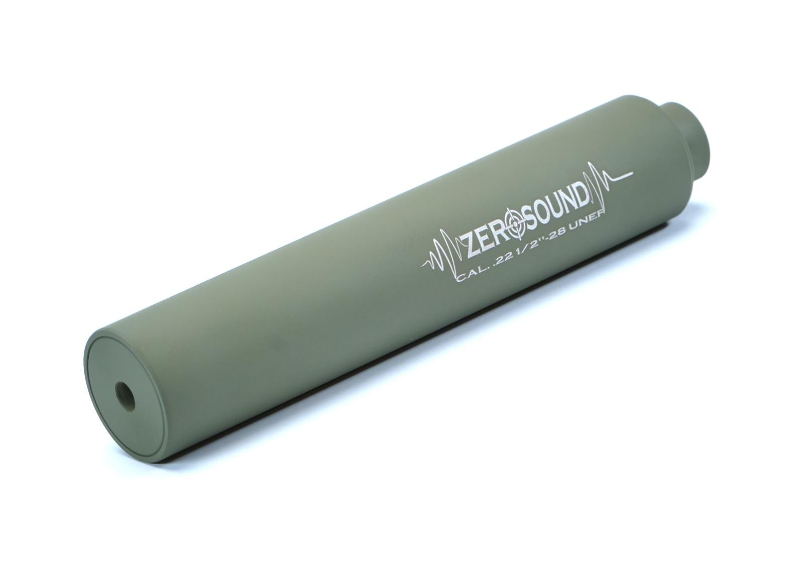 Саундмодератор Zerosound кал .22 різьба 1/2"-28 UNF Olive Саундмодератор Zerosound кал .22 різьба 1/2"-28 UNF Olive