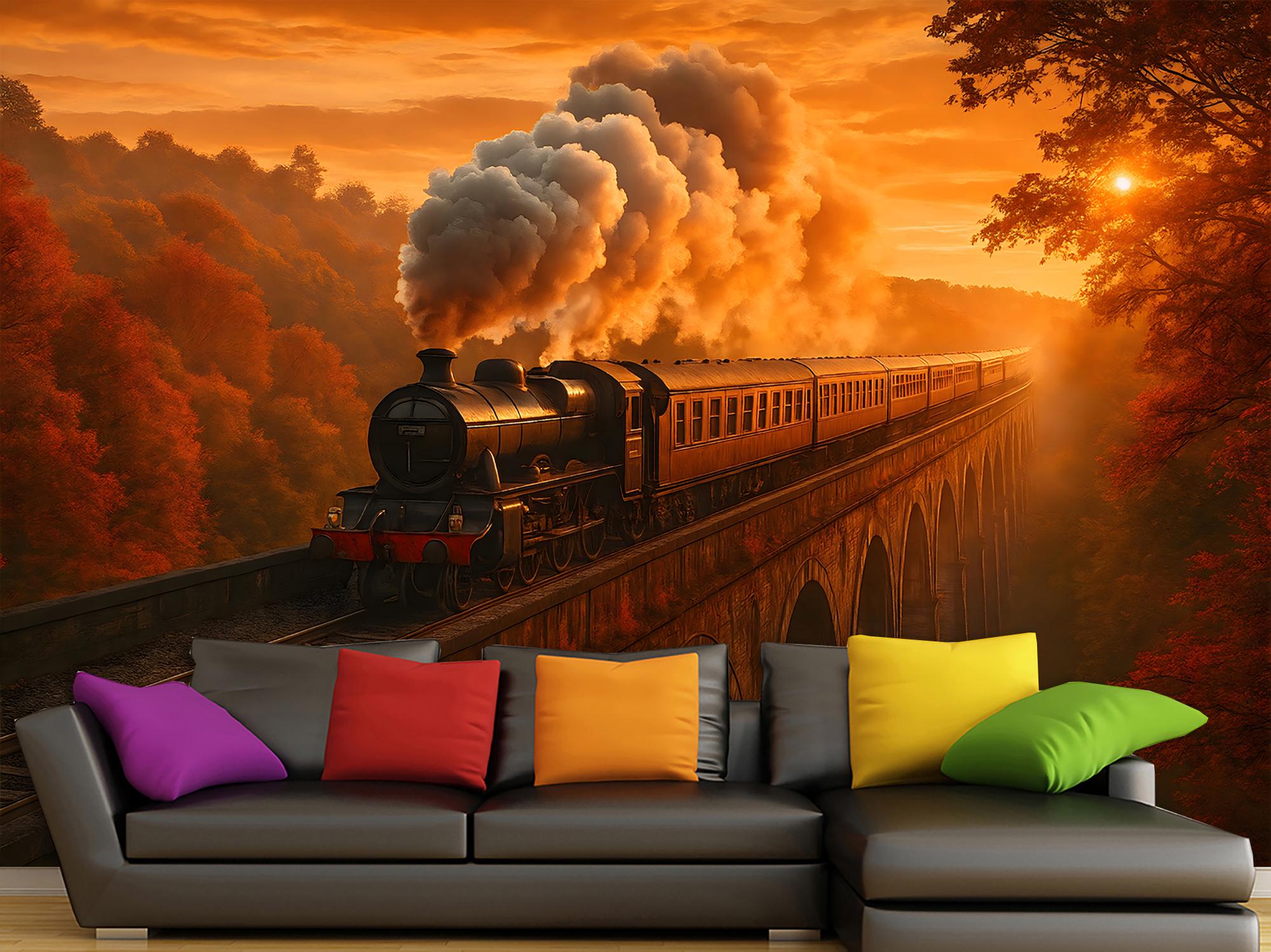 Фотошпалери флізелінові Upstream Полярний експрес в тунелі серед гір 153х230 см (S5CAR-034/3) - фото 8 Фотошпалери флізелінові Upstream Полярний експрес в тунелі серед гір 153х230 см (S5CAR-034/3) - фото 8