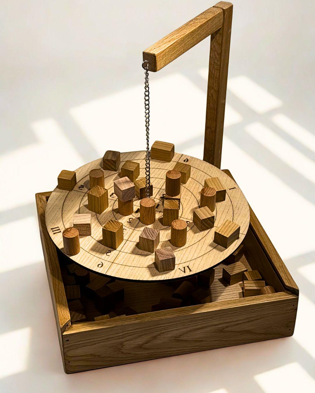 Настільна гра з дерева Балансир світлий 30х30х8 см (29614253)