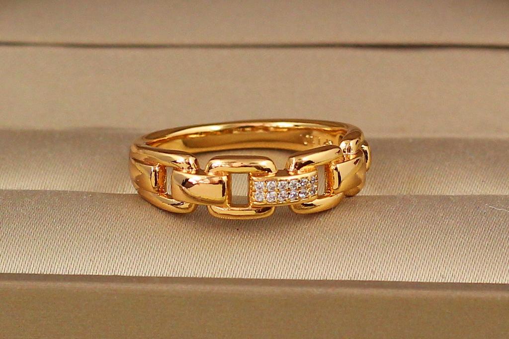 Кольцо Xuping Jewelry ардеко р. 20 Золотистый (27791217)