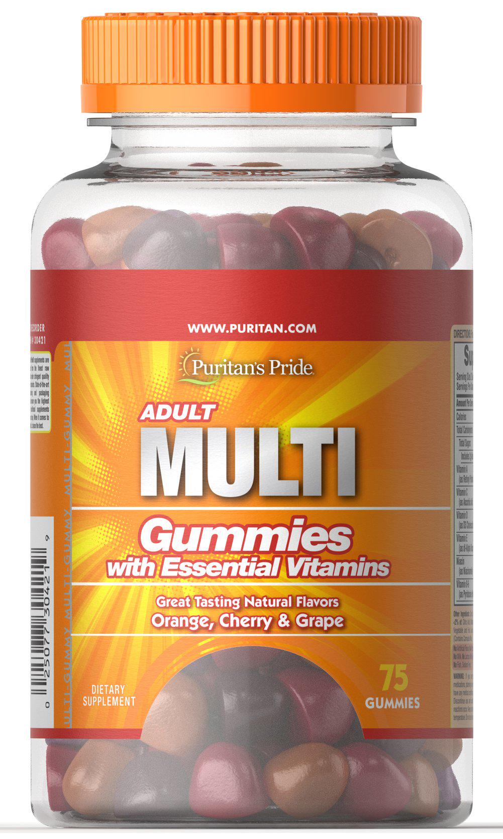 Вітамінно-мінеральний комплекс Puritan's Pride Multi Gummies 75 Chewable Tabs