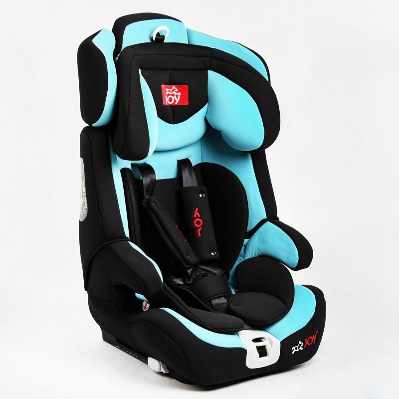 Автокресло детское Joy Isofix группа 1/2/3 9-36 кг Black/Turquoise (110867)