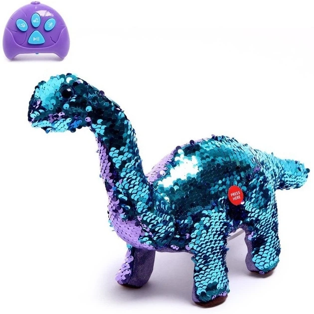 Динозавр з паєтками на радіокеруванні в коробці T862 34,5х14,2х19,2 см