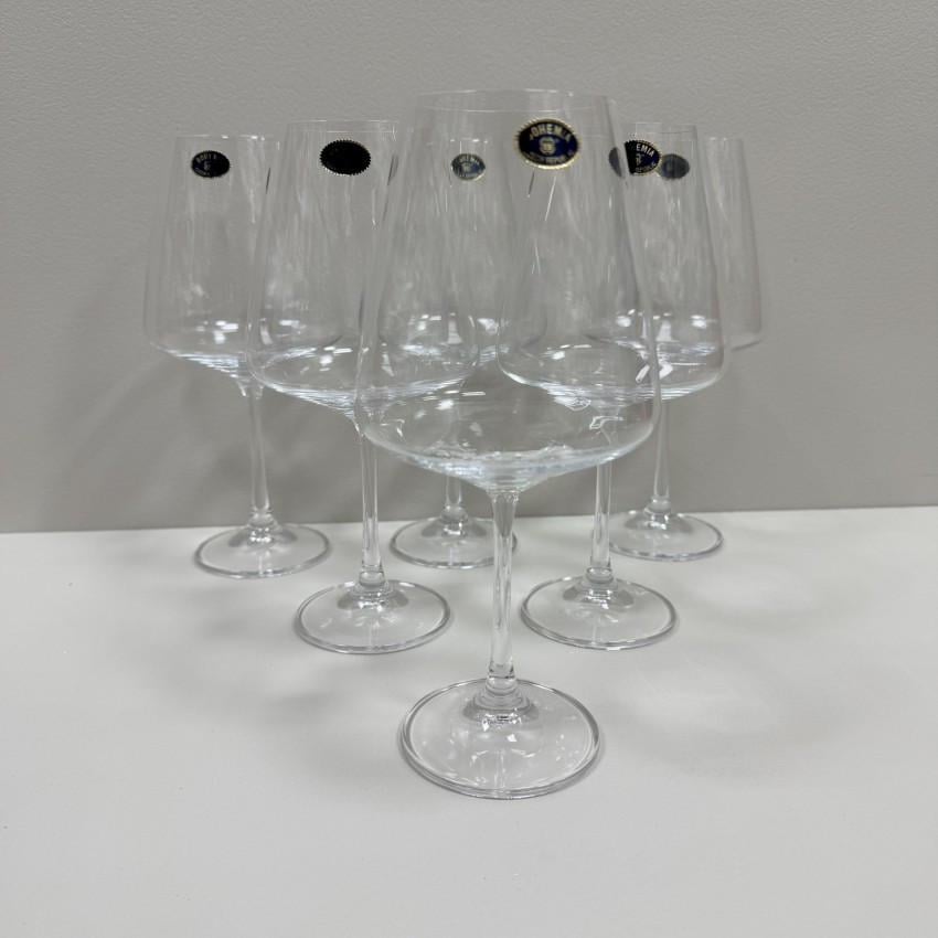 Набір келихів для вина Corvus Crystal Bohemia b1SC69/570 6 шт. 570 мл 22,5х11,5 см (2818101290) - фото 1 Набір келихів для вина Corvus Crystal Bohemia b1SC69/570 6 шт. 570 мл 22,5х11,5 см (2818101290) - фото 1