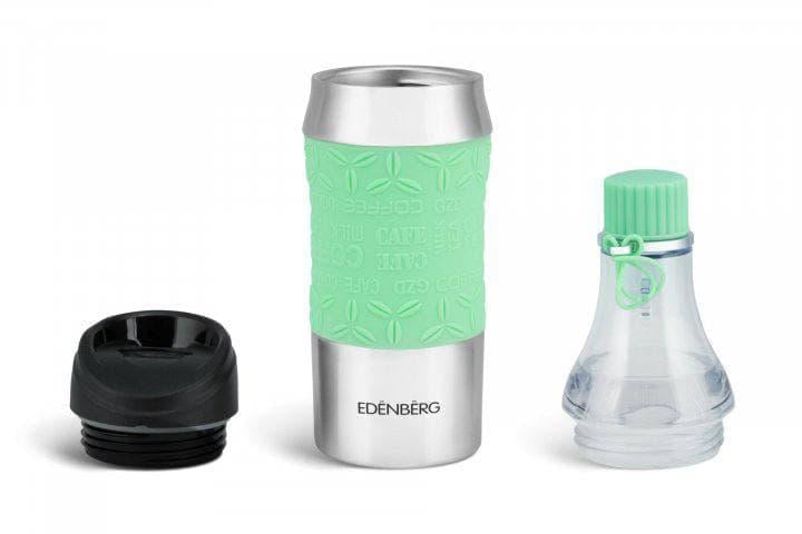 Термокружка-пляшка 2в1 Edenberg EB-634 380 мл Салатовий - фото 4 Термокружка-пляшка 2в1 Edenberg EB-634 380 мл Салатовий - фото 4