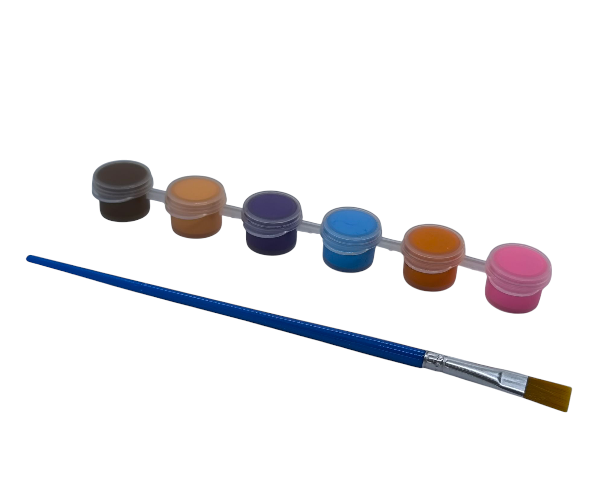 Краски акриловые с кисточкой по 2 мл 6 цветов (26394477)