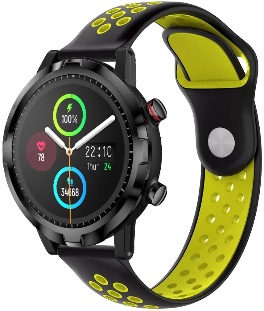 Ремінець Sport для Haylou Smart Watch RT LS05S (22 мм) Black Yellow (23207-61) Ремінець Sport для Haylou Smart Watch RT LS05S (22 мм) Black Yellow (23207-61)
