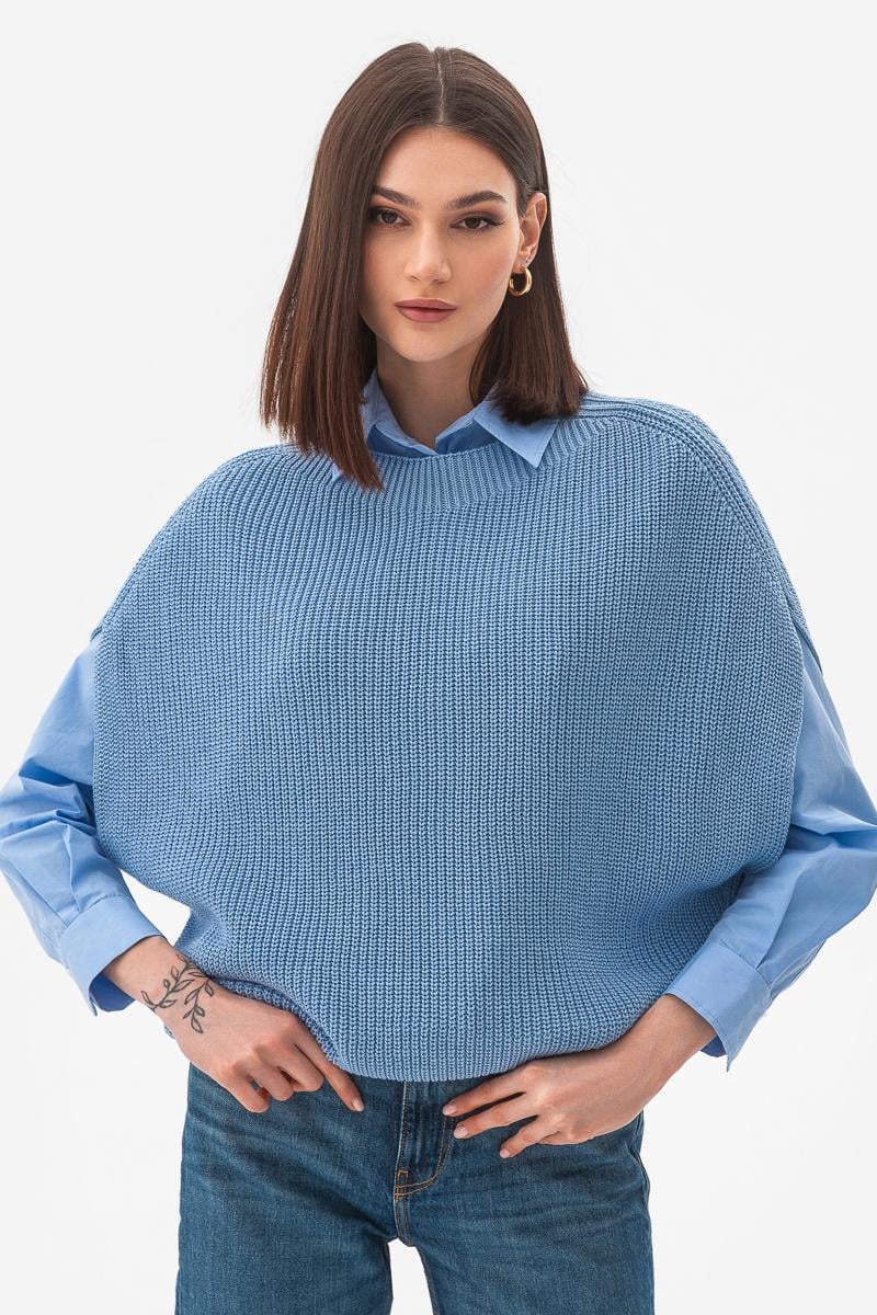 Безрукавка хлопковая SVTR р. 42-46 Голубой (552)