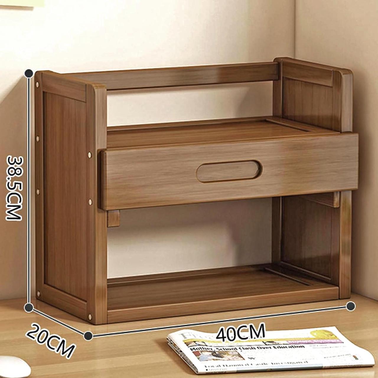 Полка книжная настольная из дерева Арутако Корица (КПА-036833)