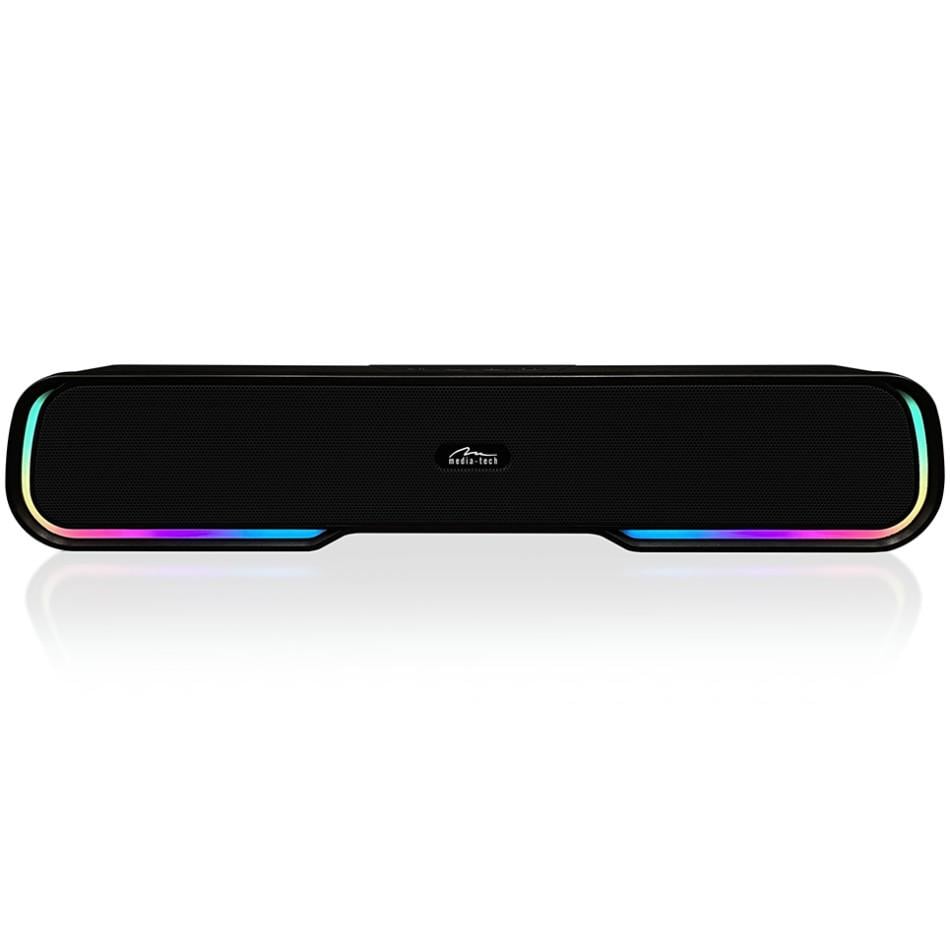 Компьютерная колонка Media-Tech PHANTOM 10W 2.0 Bluetooth Soundbar LED Light Black (MT3180)