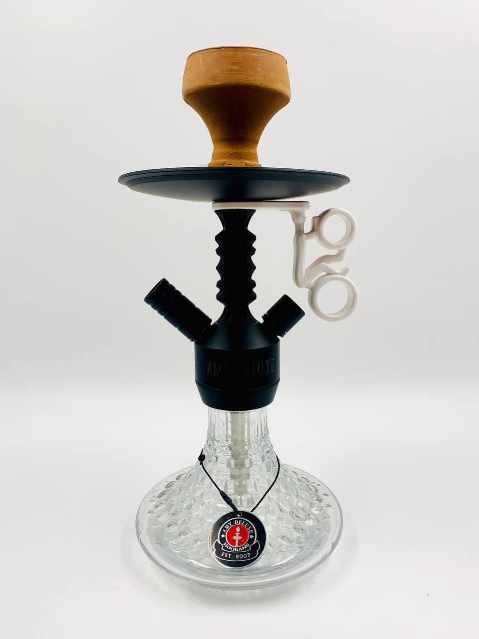 Кальян AMY Deluxe 072.03 Alu Antique Berry Mini шахта/колба Black/Silver