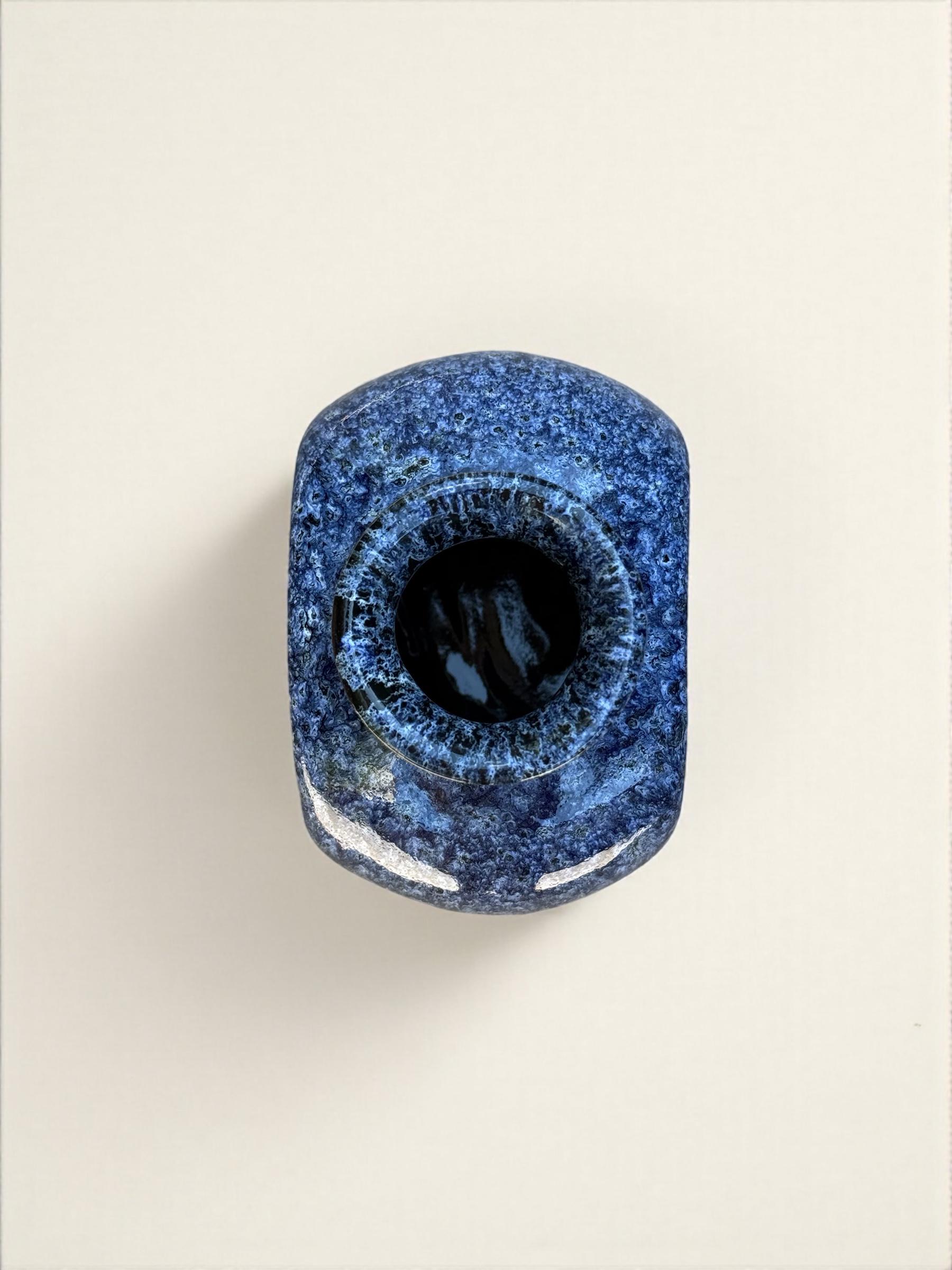 Ваза квадратная ручной работы 9,5 см Синий (28783970) - фото 5