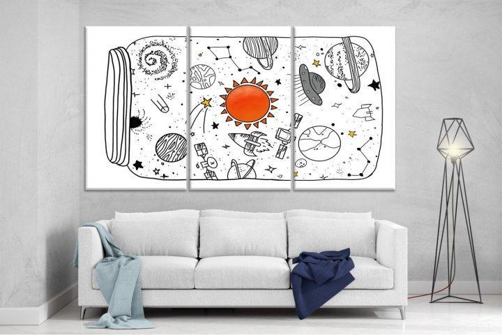 Картина модульная на холсте DK Галактика 159x99 см (XL125)