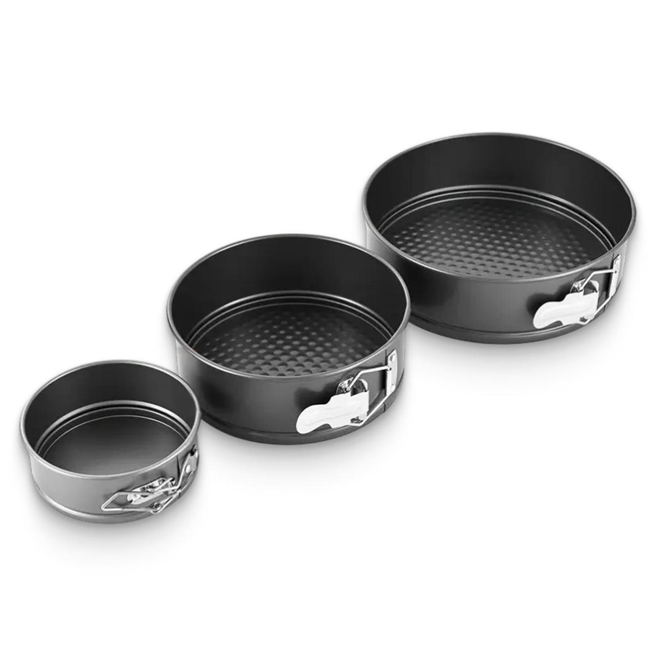 Набор тефлоновых форм для выпечки со съемным дном для аэрогриля 12/18/22 см 3 шт. (2699107841)