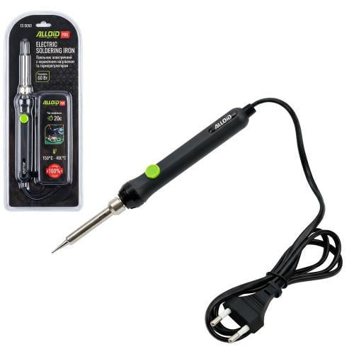 Паяльник электрический Alloid Pro с керамическим нагревателем и терморегулятором 60 Вт.
