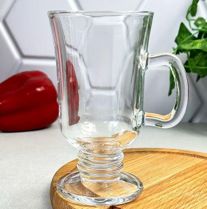 Кружка стеклянная для латте Uniglass Irish 44857G-GB6B8 1 шт. 250 мл