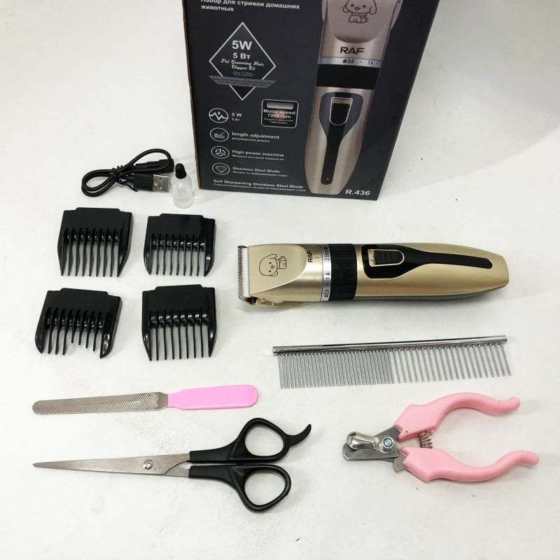 Машинка для стрижки тварин RAF R.436 8в1 Gold (tf7460) - фото 13 Машинка для стрижки тварин RAF R.436 8в1 Gold (tf7460) - фото 13