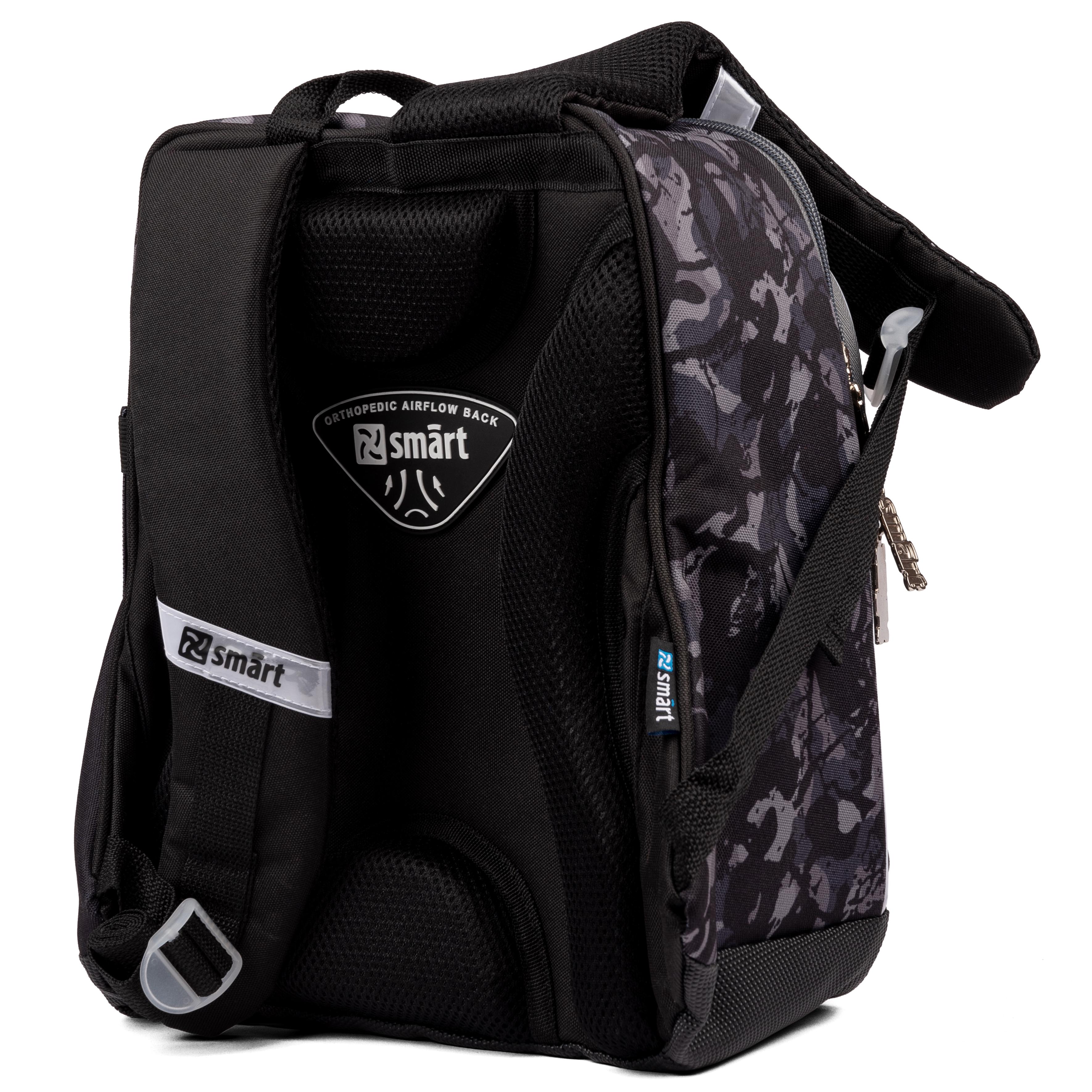 Рюкзак шкільний Smart H-55 Monster Truck Чорний (558026) - фото 4 Рюкзак шкільний Smart H-55 Monster Truck Чорний (558026) - фото 4