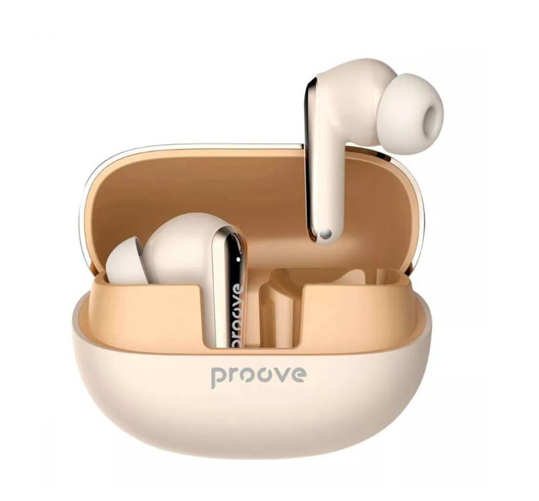 Наушники беспроводные Proove Blitz TWS with ANC Beige (м00605)