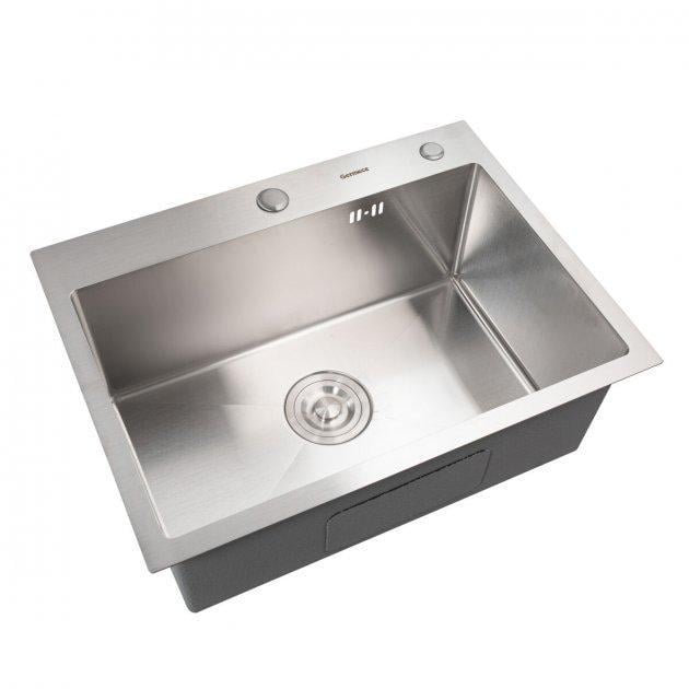 Кухонная мойка Platinum Handmade с корзиной дозатором и краном Кухонная мойка Platinum Handmade с корзиной дозатором и краном
