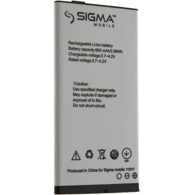 Аккумулятор для Sigma Comfort 50 Slim 800 mAh (4829456)