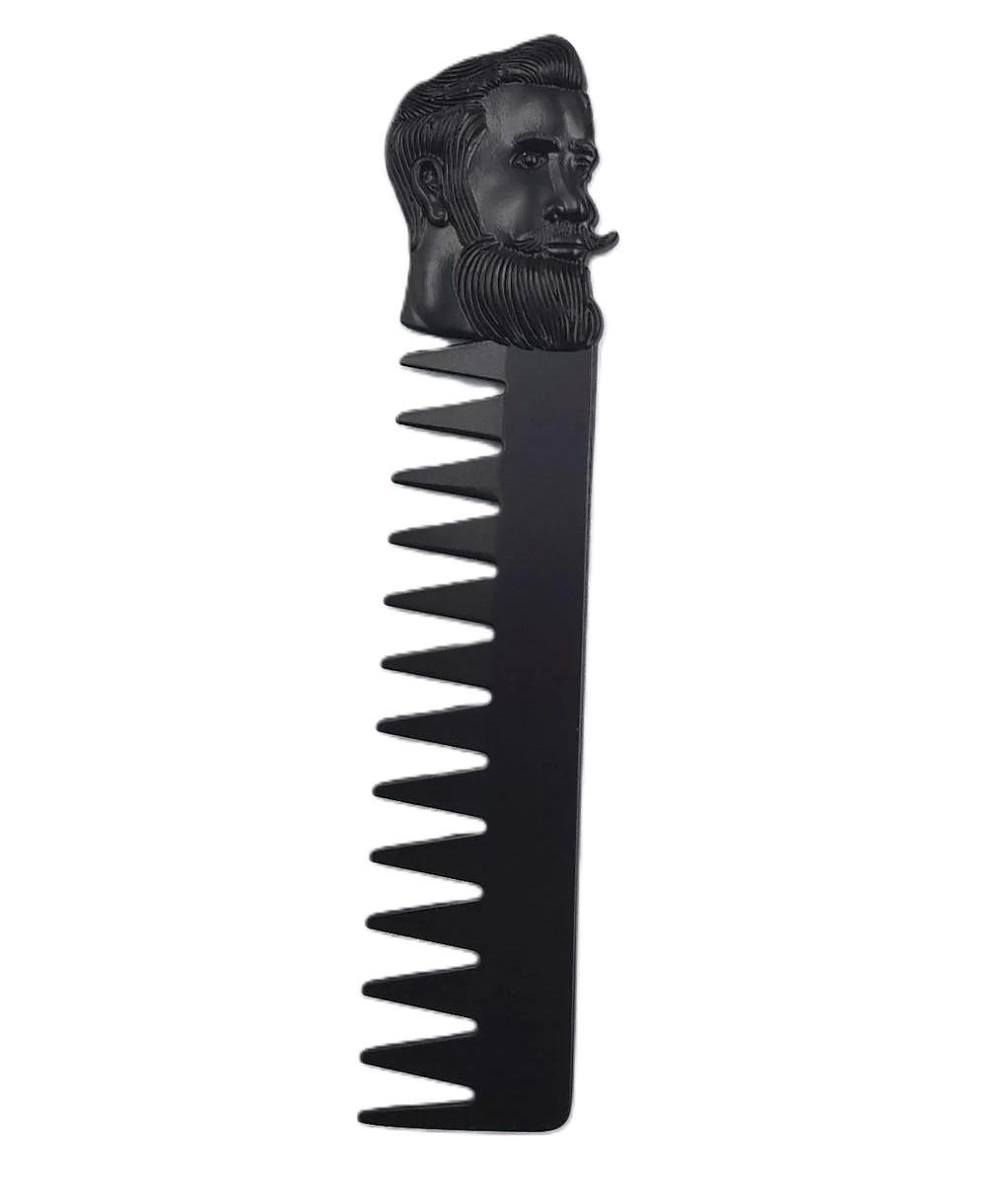 Гребінець для бороди та вусів Barbers металевий 5519 (2429007979)